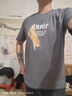 BINYUXD【二件裝】純棉短袖t恤男裝夏季圓領T恤半袖潮流男士休閑打底衫 字母Z卡其色+大7鐵灰色 3XL (建議165-180斤 ) 曬單實拍圖