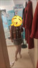 秋冬加厚毛呢格子半身裙女2023新款高腰顯瘦a字裙包臀短裙小個(gè)子 格子 M 曬單實(shí)拍圖