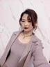 艾柔丹針織連衣裙女秋冬季新款女裝收腰修身顯瘦西裝網(wǎng)紗兩件套套裝裙子 黑色 M 曬單實拍圖