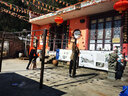 步步嬌戶(hù)外廣告帳篷印字遮陽(yáng)棚傘展銷(xiāo)室外雨棚燒烤擺攤涼亭大帳篷室外 3.5x3.5米波浪邊【無(wú)圍布】8柱 曬單實(shí)拍圖