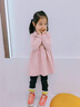 G.duck小黃鴨童裝女童連衣裙春秋款兒童公主裙24新款秋裝長(cháng)袖女寶寶裙子 粉紅色 100 (建議身高90cm 3-4歲) 曬單實(shí)拍圖