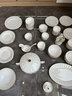 藝汐 輕奢簡(jiǎn)約高檔餐具整套 景德鎮(zhèn)骨瓷碗碟套裝家用釉下彩碗筷盤(pán)送禮 高溫釉下彩丨皮箱包裝丨 128件套 曬單實(shí)拍圖