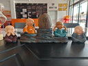 佛系禪意四不小和尚茶寵茶桌擺件裝飾玄關(guān)辦公室桌面靜心自愈擺設 四不和尚+底座+禪 曬單實(shí)拍圖