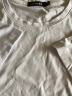 颜域简约纯色短袖T恤女夏装新款时尚气质ol通勤直筒显瘦上衣 白色 S 实拍图