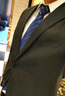 CeiaonKaenu西服套裝男商務(wù)休閑男士職業(yè)裝商務(wù)正裝修身新郎伴郎結(jié)婚禮服 雙扣藏青兩件套|西裝+西褲 XL 180 曬單實(shí)拍圖