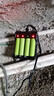 時(shí)可待18650鋰電池充電器3.7V4.2V強光手電筒4槽智能充電器充飽自動(dòng)轉燈 四槽線(xiàn)充+四顆18650電池(藍) 曬單實(shí)拍圖