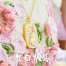 海卡依 HEEKAIYI項(xiàng)鏈女士和田玉金鑲玉項(xiàng)鏈奢侈首飾七夕七夕生日禮物送老婆送女友 金兔送福項(xiàng)鏈-999足金鏈 曬單實(shí)拍圖