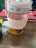 諾百紛魔力球磁彈泡茶杯茶水分離玻璃水杯高顏值辦公室花茶卡通水杯 貓爪 紫550ml卡通玻璃杯 曬單實(shí)拍圖