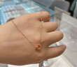 潮宏基18K金項鏈彩金女款七夕禮物 至簡 XQK30007741 紅色約42cm 曬單實拍圖