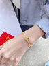中國黃金（CHINA GOLD）蝴蝶黃金手鏈女足金手鏈輕奢首飾七夕情人節(jié)生日禮物送女友老婆 足金蝴蝶手鏈 約7g【品牌禮盒】 曬單實拍圖