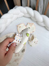 貝樂咿嬰兒衣服護(hù)腳套鞋襪純棉新生兒腳套寶寶保暖新生兒全棉秋冬0-3月 4雙裝-日出黃（9*7cm圖案隨機） 曬單實拍圖