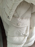 三彩【宋軼同款】2024冬季新款極寒保暖白鵝絨外套羽絨服連帽面包服女 米白色 S 155/80A 曬單實拍圖