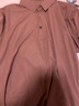皮爾卡丹（pierre cardin）桑蠶絲短袖t恤男夏季薄款翻領(lǐng)中青年爸爸裝休閑冰 絲透氣polo領(lǐng)衫 皮紅 L 175/92A(建議130-145斤) 曬單實(shí)拍圖