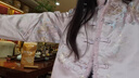 皮爾卡丹新中式精致提花夾棉加厚棉服外套女冬季拼接毛絨唐裝國風盤扣棉衣 粉紅色 2XL 【150-170斤】 曬單實拍圖