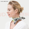 瑪麗亞·古琦（MARJA KURKI）小絲巾真絲女禮盒 高檔桑蠶絲圍巾小方巾禮物領(lǐng)巾 一切為你 草綠色 曬單實(shí)拍圖