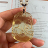 玉有情天然黃水晶吊墜男女情侶款十二生肖本命年項(xiàng)鏈蛇年送男女友禮物 黃水晶大款-生肖牛 曬單實(shí)拍圖