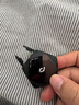 PITAKA 適用蘋果AirTag保護(hù)套防丟器定位跟蹤追蹤器全包收納套鑰匙扣自行車多功能EDC小工具 黑色 曬單實(shí)拍圖