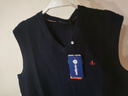 Navigare意大利小帆船可機洗男士無(wú)袖針織衫秋冬季刺繡保暖易打理背心馬甲 藏青 3XL /56 曬單實(shí)拍圖