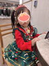 G.DUCKKIDS童裝洛麗塔公主裙女童圣誕節禮物主題服裝秋冬加絨保暖女孩蓬蓬裙 不加絨連衣裙 100碼適合90-100cm年齡3-4歲 曬單實(shí)拍圖