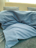 AMOR STUDIO裸睡100支長絨棉全棉磨毛被套單件被罩純棉被單單人純色加厚 南菲藍(lán)色 220x240cm被套 曬單實(shí)拍圖