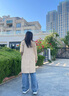beanpole濱波  春季新款女士戶外藏青色優(yōu)雅基本長(zhǎng)款風(fēng)衣外套 米色 L 170/92A 曬單實(shí)拍圖