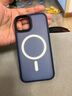 SiUNYOO 蘋(píng)果13手機磁吸殼MagSafe磨砂膚感手機殼iPhone手機殼四角防摔保護套殼 【紳士藍】斯盾親膚磨砂磁吸保護殼 iPhone 13 曬單實(shí)拍圖