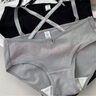 瑤瑤閨蜜字母帶無(wú)痕內褲女純棉抗菌襠舒適透氣運動(dòng)短褲性感提臀低腰三角褲 黑色+灰色+白色 XL碼 120-145斤 曬單實(shí)拍圖
