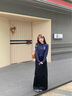 MARDI秋冬24新款針織羊毛開衫休閑女士氣質(zhì)簡約百搭玫瑰刺繡毛衣外套 TF901 藏青 均碼 曬單實(shí)拍圖