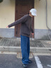 名面復(fù)古圓領(lǐng)毛衣男寬松秋冬季大碼針織衫外套男士休閑毛線衣男生線衫 復(fù)古色 XL 【150-170斤】 曬單實拍圖