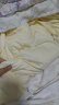 富安娜 夹心软糖 蚕丝大豆被 针织面料冬被 6.6斤 203*229cm 粉+黄色 实拍图