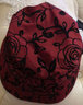 暢印 中老年帽子 女士秋冬時(shí)裝帽盆帽 老人帽子中年女帽春秋休閑媽媽 印花棗紅色 可調節 曬單實(shí)拍圖