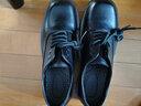 KGV方頭皮鞋男士高級感日系結婚德比鞋英倫風(fēng)休閑正裝商務(wù)增高新郎鞋 黑色 44 皮鞋碼=45運動(dòng)鞋碼 曬單實(shí)拍圖