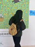 栢啟歆毛絨包包女包卡通雙肩包可愛學生小背包公仔玩偶毛茸茸生日禮物 毛絨水豚雙肩包 曬單實拍圖