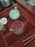 雅集茶具龍膽玻璃公道杯茶漏功夫茶具公杯分茶耐熱配件倒茶器加厚 龍膽公道杯360ml（琥珀把）+茶濾網(wǎng) 曬單實(shí)拍圖