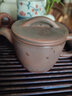 此時此刻 欽州坭興陶茶壺泡茶壺 雷套凡純手工漢瓦壺線刻壺喝茶茶具茶器 光素漢瓦 200ml 曬單實拍圖