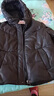 恒源祥真皮羽絨棉服女士短款秋冬狐貍毛領(lǐng)綿羊皮媽媽真皮皮衣海寧皮草 075連帽皮衣外套 S 85斤內 曬單實(shí)拍圖