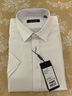 雅戈爾（YOUNGOR）短袖襯衫男白色斜紋免燙襯衫純棉面料挺括易打理商場(chǎng)同款 白色素色 39 曬單實(shí)拍圖