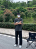 Cebrodz法國 休閑褲男秋季高級感闊腿男褲運動(dòng)寬松直筒衛褲男士加絨褲子 黑色 XL 曬單實(shí)拍圖