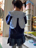 G.DUCKKIDS小黃鴨女童JK套裝秋裝新款學(xué)院風(fēng)兒童三件套女孩朱迪兔子衣服裙子 單件毛衣 100 尺碼2~3歲【 90-100cm】 曬單實(shí)拍圖