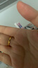 中國黃金（CHINA GOLD）黃金戒指光面素圈鉆螺紋戒指米字車花計價送老婆生日送女朋友禮物 足金戒指【9號】約1.5g 曬單實拍圖