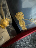老廟黃金吊墜足金十二生肖掛墜本命龍年項(xiàng)鏈送老婆女友七夕情人節(jié)禮物 生肖兔+禮盒+項(xiàng)鏈（可選編繩） 約1.2g 曬單實(shí)拍圖