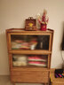家逸實(shí)木儲物收納柜斗柜書(shū)柜帶玻璃門(mén)展示柜電視邊柜簡(jiǎn)約立柜餐邊柜 櫻桃木色 曬單實(shí)拍圖