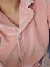 莫代爾睡衣女秋冬季保暖珊瑚絨女士睡衣套裝簡(jiǎn)約薄款海島絨可外穿家居服 海島絨爵士標粉色 L【105-130斤】 曬單實(shí)拍圖