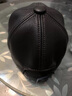 恒源祥純羊皮真皮帽子男士中老年人秋冬款棉棒球帽爺爺休閑鴨舌帽 黑色 L(:55-56cm) 曬單實(shí)拍圖
