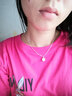 WithLove日本工藝18K玫瑰金可調(diào)節(jié)O字鏈?zhǔn)宙溗亟疰?百搭基礎(chǔ)時(shí)尚鎖骨鏈 【加粗】白18K金/4.01克 曬單實(shí)拍圖