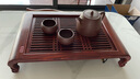 漢唐茶盤(pán)實(shí)木功夫茶具套裝茶臺黑紫檀實(shí)木儲水排水式托盤(pán)家用大號茶托 紅檀小雅致單茶盤(pán)42.2*26.6CM 曬單實(shí)拍圖