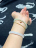 小米星和田玉散珠和田玉手串女晴水串珠手工diy手鏈 中冰晴-4mm*10顆裝新升級(jí)賞峰老 曬單實(shí)拍圖