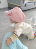 毛毛雨兒童干發(fā)帽女嬰兒超強(qiáng)吸水速干擦頭發(fā)毛巾洗包頭巾寶寶浴帽干發(fā)巾 【紐扣款】圓耳朵山茶粉 1條 曬單實(shí)拍圖