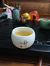 龍寅茶杯羊脂玉瓷主人杯大號品茗杯單杯簡約家用喝茶杯個人杯 羊脂玉主人杯寧靜致遠 曬單實拍圖