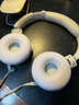 JZEPHF 適用于Sony索尼MDR-XB650BT耳套XB550AP海綿套XB450AP耳罩皮套 白色耳套1對(duì) 曬單實(shí)拍圖